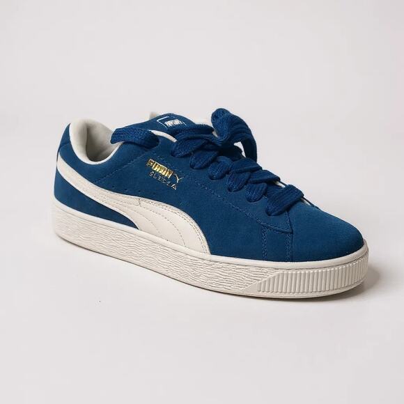 Puma Suede XL Men’s Size 10 Blue White Sneakers - Picture 3 of 8